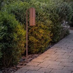 Manus 24V MR16 Exterior LED Post Spike Light Corten - MANUS PT-RST24