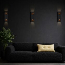 Mazal Gypsum Indoor Wall Light Black - MAZAL WB-BK