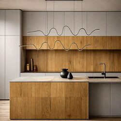 Oselia Linear LED Pendant Black - OSELIA PE-BK