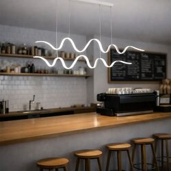 Oselia Linear LED Pendant White - OSELIA PE-WH