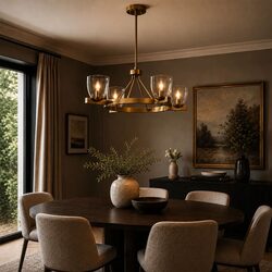 Radam 4 Light Pendant Vintage Brass - RADAM PE4-VB