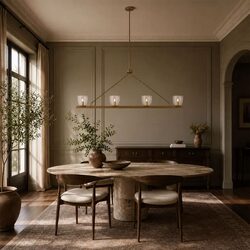 Radam 4 Light Bar Pendant Vintage Brass - RADAM PE4B-VB