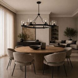 Radam 8 Light Pendant Black - RADAM PE8-BK