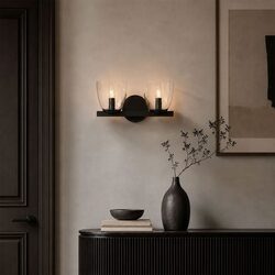 Radam Twin Wall Light Black - RADAM WB2-BK