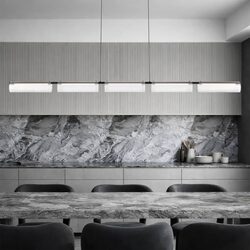 Voluto Linear LED Pendant Black - VOLUTO PE-BK