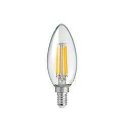 Filament Clear Candle 12V~24V AC / DC 4W E14 Non Dimmable / Warm White - F414-C35-C-27K - AC / DC
