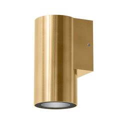 Alira-1 24V DC Down Outdoor LED Wall Light Brushed Brass / Quinto - 10634