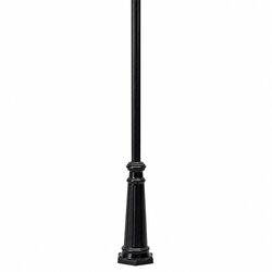 Decorative Post With Base In Black - DU324