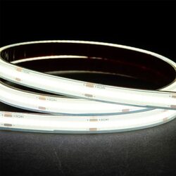 4.8W 24V DC 320 LED COB 10 Metre Dotless LED Strip / Cool White - HV9760-IP67-320-5K-10M