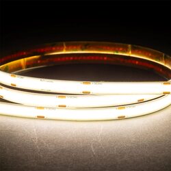9.6W 24V DC 320 LED COB Dotless 30 Metre LED Strip / Cool White - HV9761-IP20-320-5K-30M