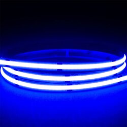 9.6W IP20 24V DC 320 LED COB Dotless 1 Metre LED Strip / Blue - HV9761-IP20-320-B