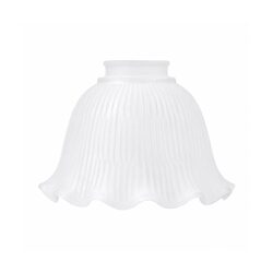 8044 Hallophane 6" Glass Shade 2 1/4" Fitter Frost - LOI3090326