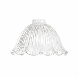 8044 Hallophane 9" Glass Shade 2 1/4" Fitter Clear - LOI3090327