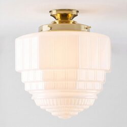 St Helens Opal Gloss Batten Fix Polished Brass - LOI3090623A