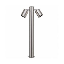 Pathway 10W 12V DC Double Adjustable LED Bollard Light 316 Stainless Steel / Tri-Colour