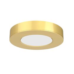 UB 3W 12V DC LED Recessed / Surface Mounted Cabinet Light Satin Brass / Tri-Colour - UB4