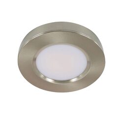 UB 3W 12V DC LED Recessed / Surface Mounted Cabinet Light Brushed Chrome / Tri-Colour - UB5