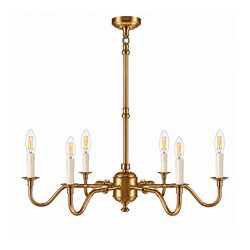Prescot Chandelier Antique Brass - ELPIM50727AB