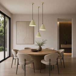 Interior Iron Shade With Frosted Diffuser Pendant Apple Green - KONUS4