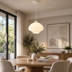 Fenwick Pendant 28cm White - LOI1001614