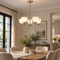 Benson 5 Light Pendant Brushed Nickel - LOI1001715