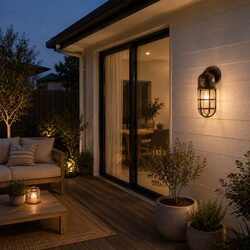 Harbour Outdoor Wall Light Aged Brass - LOI1001759