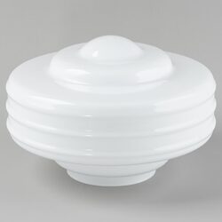 Detroit Large Glass 6 1/4" Fitter Opal Gloss - LOI3090136