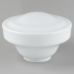 Lincoln Schoolhouse Shade 6 1/4" Fitter Opal Gloss - LOI3090142
