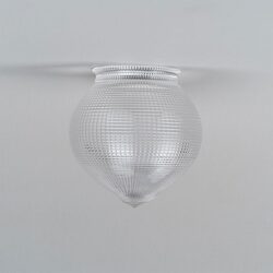 Teardrop Hallophane 6" Glass Shade 4 1/4" Fitter Clear - LOI3090322