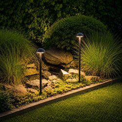 Crescent 24V AC / DC 6W LED CCT Path Light Black - UBT-CRESCENT-BLK-3CCT