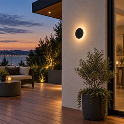 Uno 180mm 12W LED Wall Light Black / Tri-Colour - UOW-UNO-180-BLK