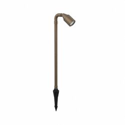 Hydra 12V~24V AC / 24V DC MR16 Adjustable Spike Pathlight Aged Brass - AQL-452-B3-M