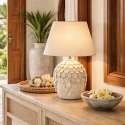 Monica Ceramic Table Lamp Ivory - LL-27-0339