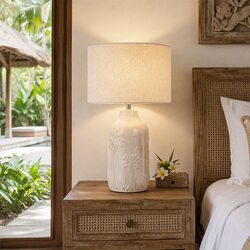 Nari Dandelion Ceramic Table Lamp White - LL-27-0340