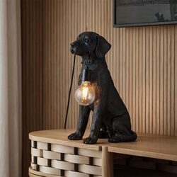 Golden Retriever LED Table Lamp Black - LL-LED-33B