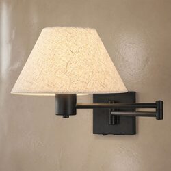 Elspet Swing Arm Wall Lamp With Charging Ports Matt Black - LL002WL028B