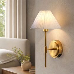 Sigrid Reading Wall Lamp With Charging Ports Brass - LL002WL032