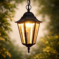 Adara Outdoor Pendant Light Matt Black - LLOL046