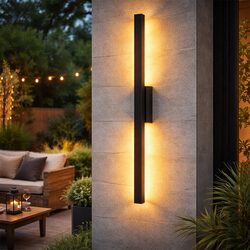 Nadia LED Outdoor Wall Light Matt Black - LLOL050B