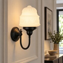 Senator 6" Shade On Loxton Wall Bracket Patina- LOI3090440A