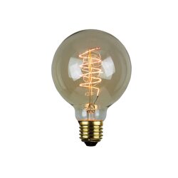 Sphere Spiral Filament G95 25W E27 Vintage Lamp - A-CAR-G9525E27