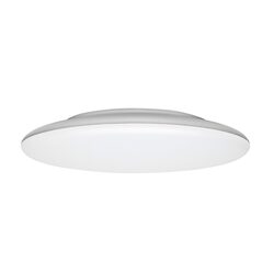 Allora 12W Slimline Dimmable LED Oyster Light Silver / Cool White - 20093/11