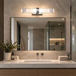 Rome 2W LED Wall Light Satin Chrome / Warm White - ROMEG2
