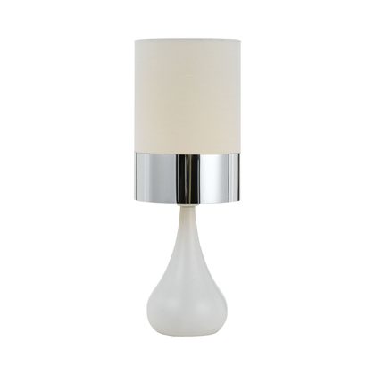 Akira White/Chrome Table Lamp