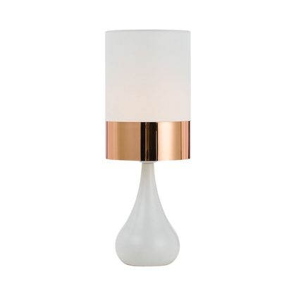 Akira White/Copper Table Lamp