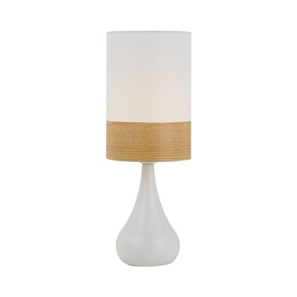 Akira White/Oak Table Lamp