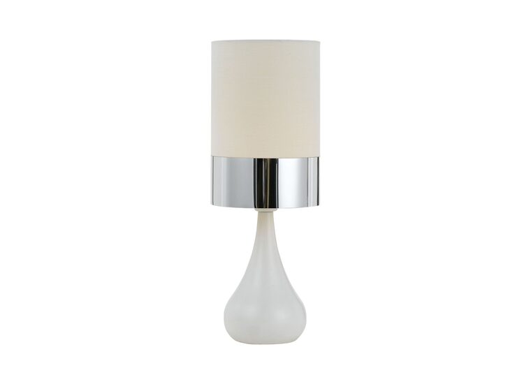 Akira White/Chrome Table Lamp