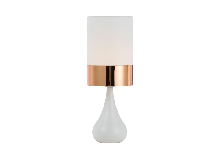 Akira White/Copper Table Lamp