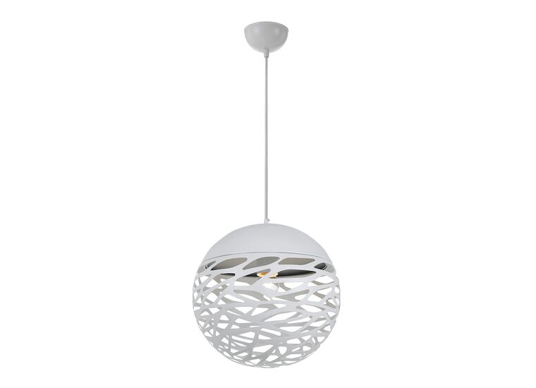 Farina Small White Ball Pendant