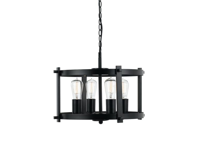 Finley Small Black Pendant